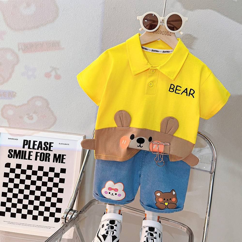 تیشرت شلوارک خرس گوش دار